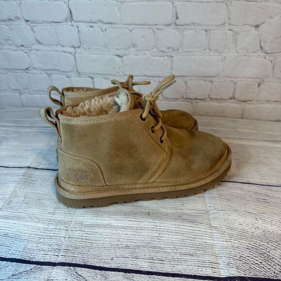 UGG Chestnut Suede Lace-Up Boots - Picture 3 of 9